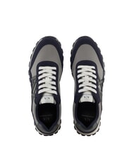 ARMANI EXCHANGE DROP MICROSUEDE Trampki z kontrastowym logo głęboki granat+szary+chimera - Buty męskie - 4