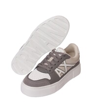 ARMANI EXCHANGE AX LOGO Trampki na platformie okoń brunatny + piasek - Buty damskie - 5