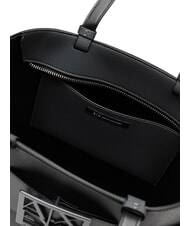 ARMANI EXCHANGE A|X BUCKLE Torba na ramię Shopper stal chłodząca - Torby damskie - 3