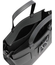 ARMANI EXCHANGE A|X BUCKLE Torebka z paskiem na ramię stal chłodząca - Torby damskie - 3
