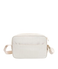 BORBONESE CAMERA CASE MEDIA ECO LINE Torba na ramię biała bawełna - Torby damskie - 4