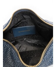 BORBONESE HOBO LUNA MINI ECO LINE Torba na ramię niebieski lapis - Torby damskie - 4