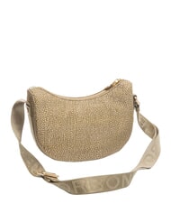 BORBONESE HOBO LUNA MINI ECO LINE Torba na ramię oliwka - Torby damskie - 2
