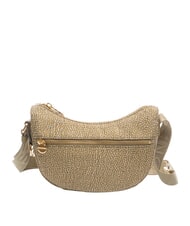 BORBONESE HOBO LUNA MINI ECO LINE Torba na ramię oliwka - Torby damskie - 3