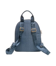 BORBONESE MEDIUM ECO LINE Plecak okrągły z kieszenią niebieski lapis - Torby damskie - 4