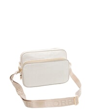BORBONESE CAMERA CASE SMALL ECO LINE  Torba na ramię biała bawełna - Torby damskie - 2