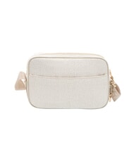 BORBONESE CAMERA CASE SMALL ECO LINE  Torba na ramię biała bawełna - Torby damskie - 4