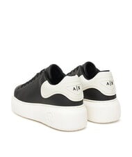 ARMANI EXCHANGE SUPER MINI-TUMBLED Adidasy czarny + ecru - Buty damskie - 3