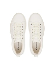 ARMANI EXCHANGE KURT MINI-TUMBLED  Trampki na koturnie 5 cm białawy - Buty damskie - 4