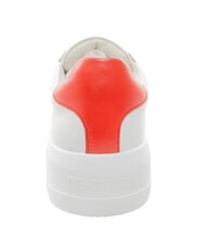 LOVE MOSCHINO ECLIPSE 50 Sk&oacute;rzane trampki biało-czerwony - Buty damskie - 3