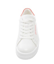 LOVE MOSCHINO ECLIPSE 50 Sk&oacute;rzane trampki biało-czerwony - Buty damskie - 4