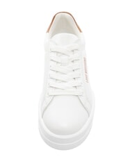 LOVE MOSCHINO ECLIPSE 50 Sk&oacute;rzane trampki biały/sk&oacute;ra - Buty damskie - 3