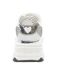 LOVE MOSCHINO STARDUST 60 Damskie trampki srebrny/biały/srebrny - Buty damskie - 3