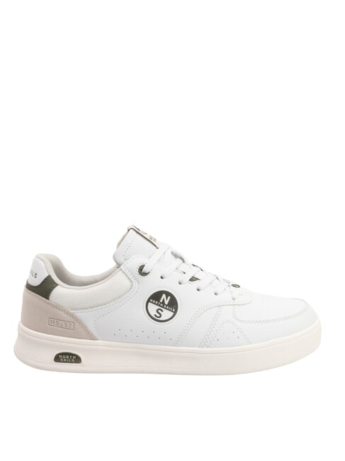 OCEAN Adidasy biało-wojskowy zielony - Buty męskie