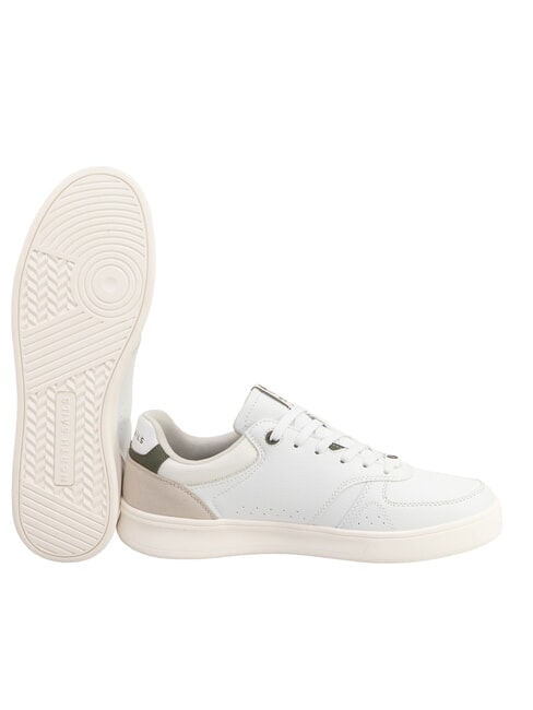 OCEAN Adidasy biało-wojskowy zielony - Buty męskie