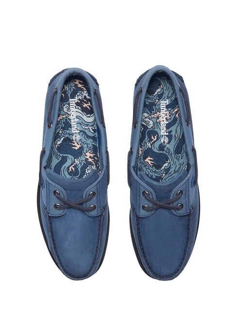 CLASSIC BOAT Sk&oacute;rzane buty żeglarskie ciemnoniebieski nubuk - Buty męskie