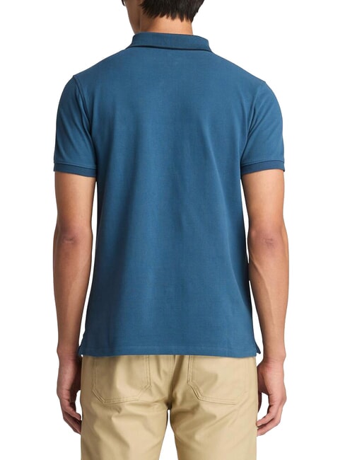 MILLERS RIVER Koszulka polo bawełniana ciemny denim - Polo męskie