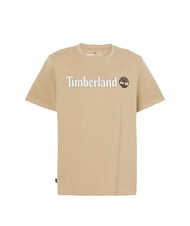 TIMBERLAND KENNEBEC RIVER LINEAR LOGO Koszulka bawełniana pieprz cytrynowy - Koszulki męskie - 3