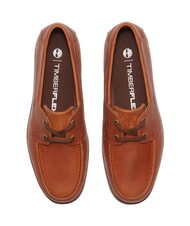 TIMBERLAND GRAFTON BAY Sk&oacute;rzane buty żeglarskie ciemnopomarańczowy, pełnoziarnisty - Buty męskie - 4