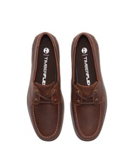 TIMBERLAND GRAFTON BAY Sk&oacute;rzane buty żeglarskie średniobrązowy, pełnoziarnisty - Buty męskie - 4