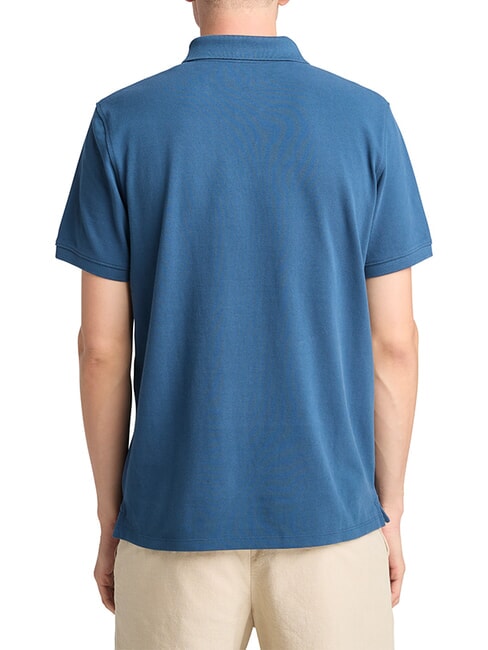 MILLERS RIVER Koszulka polo bawełniana ciemny denim - Polo męskie