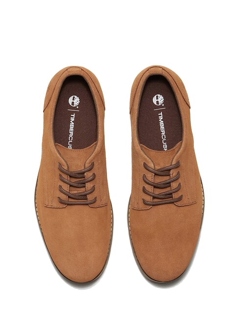 BRITTON SQUARE Sk&oacute;rzane buty zamsz rdzawy - Buty męskie
