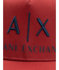 ARMANI EXCHANGE BASEBALL HAT Czapka z haftowanym logo - Włosy