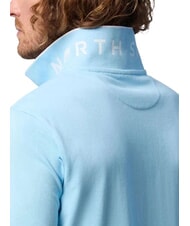 NORTH SAILS COLLAR STRIPED Koszulka polo bawełniana z kr&oacute;tkim rękawem miękki niebieski - Polo męskie - 3
