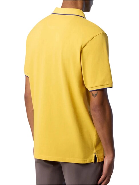 COLLAR STRIPED Koszulka polo bawełniana z kr&oacute;tkim rękawem Samoańskie słońce - Polo męskie