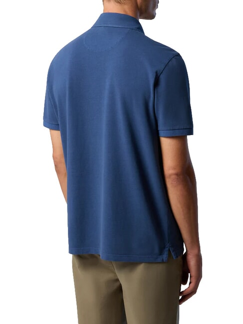 CORE Koszulka polo z haftowanym logo ciemny denim - Polo męskie