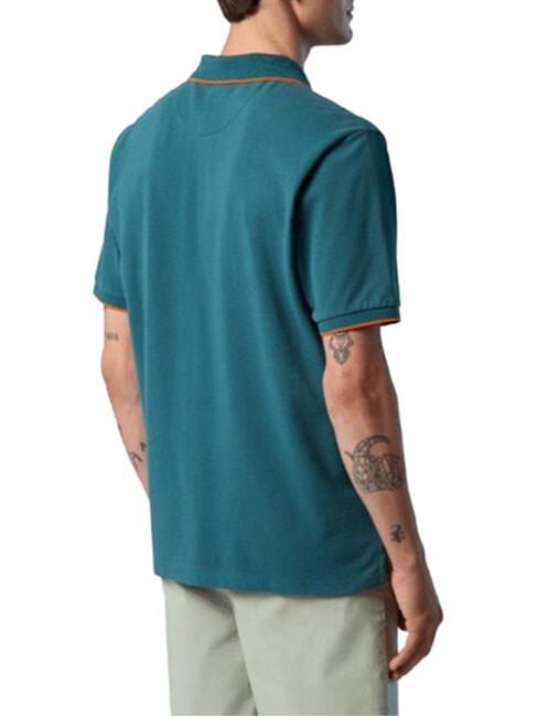 COLLAR STRIPED Koszulka polo bawełniana z kr&oacute;tkim rękawem śr&oacute;dziemnomorski - Polo męskie