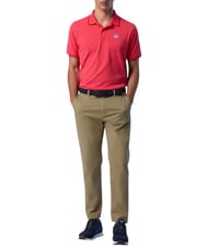 NORTH SAILS COLLAR STRIPED Koszulka polo bawełniana z kr&oacute;tkim rękawem pelargonia - Polo męskie - 5