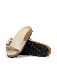 BIRKENSTOCK MADRID BIG BUCKLE Sandały sk&oacute;rzane błyszcząca ostryga - Buty damskie - 4