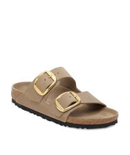 BIRKENSTOCK ARIZONA BIG BUCKLE Sk&oacute;rzane kapcie z 2 paskami brązowy tytoń - Buty damskie - 3