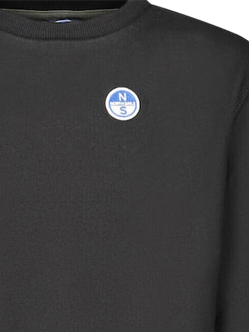 CORE Bluza z bawełny organicznej unisex czarny - Bluzy dziecięce