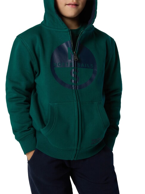 CORE Bluza z kapturem unisex biom leśny - Bluzy dziecięce