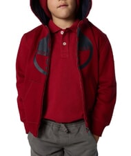 NORTH SAILS CORE Bluza z kapturem unisex czerwona dalia - Bluzy dziecięce - 4
