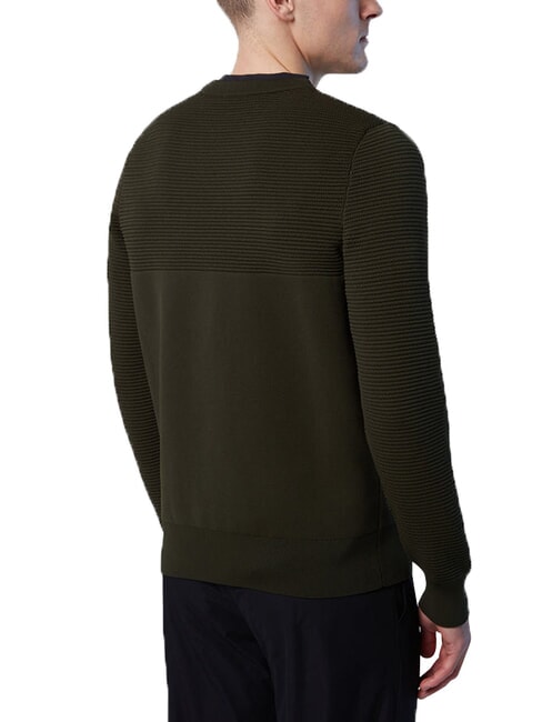 KNITTED Sweter z okrągłym dekoltem leśna zieleń - Koszulki męskie