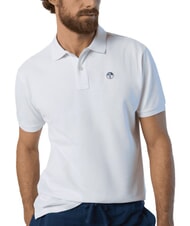 NORTH SAILS BASIC Koszulka polo bawełniana z kr&oacute;tkim rękawem biały - Polo męskie - 3