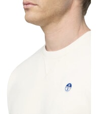 NORTH SAILS ROUND LOGO Bluza bawełniana z okrągłym dekoltem ptasie mleczko - Bluzy męskie - 6