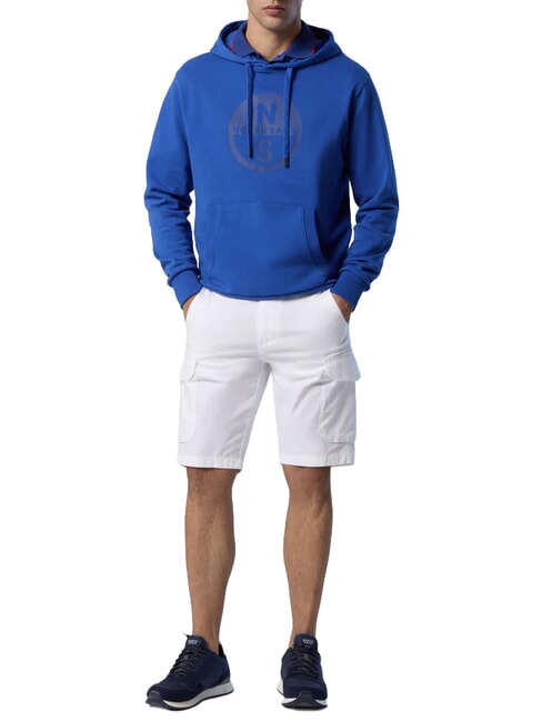 BASIC Bluza z kapturem z nadrukiem logo plażowy błękit - Bluzy męskie