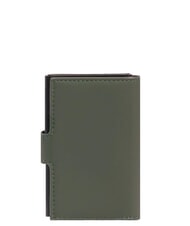 PIQUADRO CORNER SPECIALE GOMMATO Wodoodporny automatyczny uchwyt na karty ZIELONY - Portfele męskie - 2