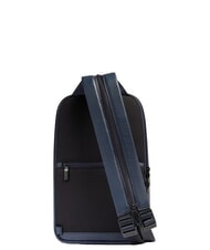 PIQUADRO W137 Jednoramienny sk&oacute;rzany plecak niebieski - Plecaki na laptopa do pracy - 4