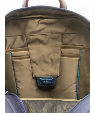 PIQUADRO BRIEF Plecak na 14" laptop i tablet niebieski/sk&oacute;ra - Plecaki na laptopa do pracy - 5
