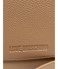 LOVE MOSCHINO GIANT Torebka z paskiem na ramię beżowy - Torby damskie - 3