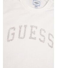 GUESS MARINE LOGO Koszulka z kr&oacute;tkim rękawem i efektem sprania czysto biały - Koszulki męskie - 2