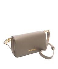 LOVE MOSCHINO JEWEL Torba na ramię z klapką błoto - Torby damskie - 2