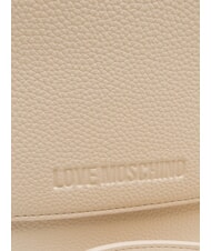 LOVE MOSCHINO GIANT Torebka z paskiem na ramię kość słoniowa - Torby damskie - 4