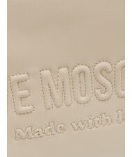 LOVE MOSCHINO SIGNATURE LOVE Kopert&oacute;wka z paskiem na ramię kość słoniowa - Torby damskie - 3