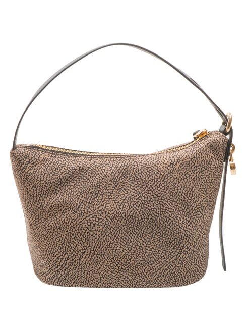 PRIVE Torba na ramię typu hobo OP/NATURALNY/CZARNY - Torby damskie
